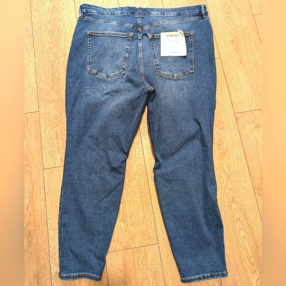 NEW Good American Always Fits Plus Size 28-32 Legs Skinny Jeans Stretchy NWT - Picture 8 of 9